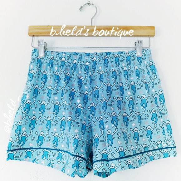 Roller Rabbit Star Monkey Polo Pajamas in Blue Size Small (S) Brand New NWT - Picture 9 of 16